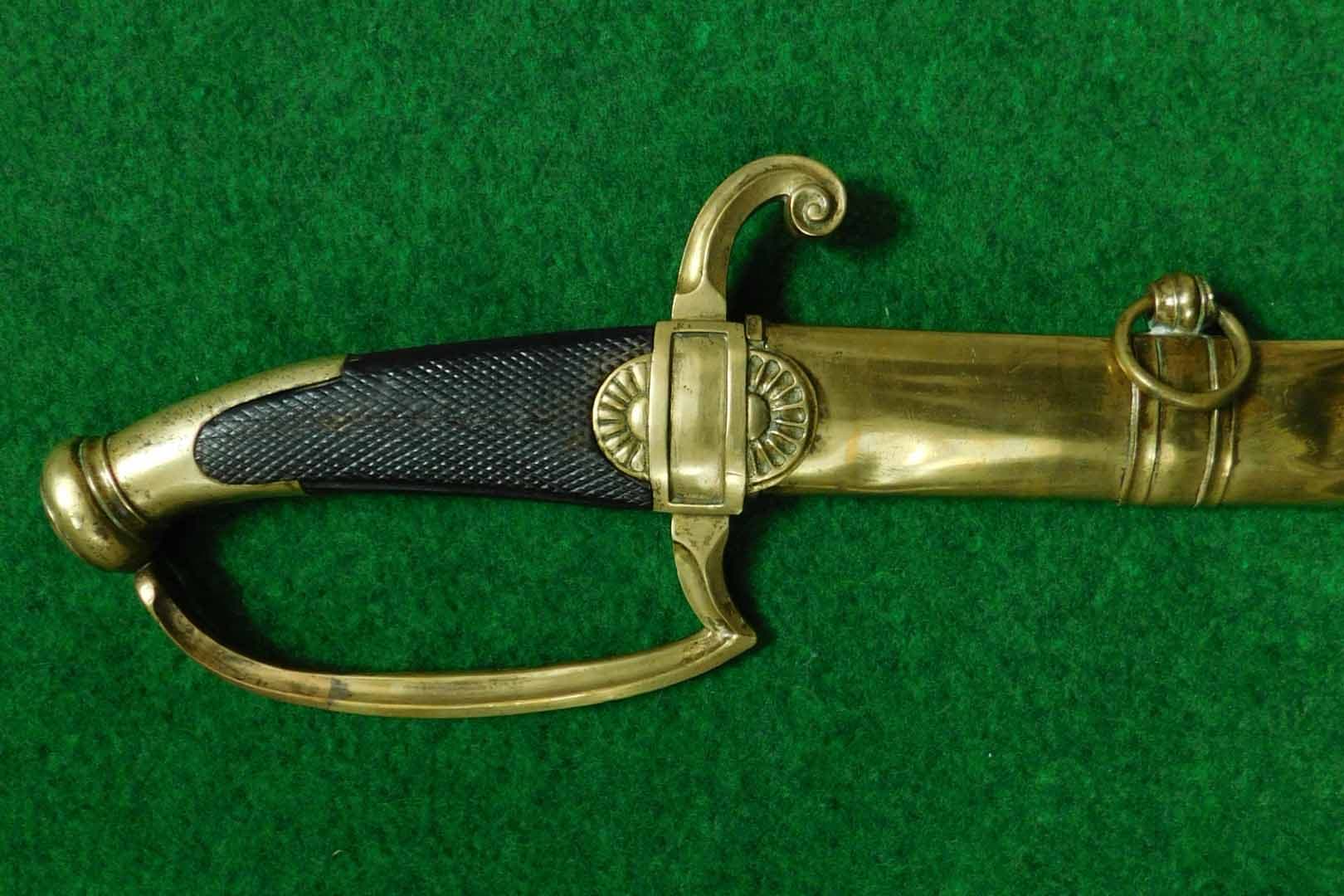 Antique sabre on display